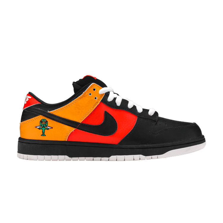 Nike Dunk Low Pro SB 'Raygun' — Orange Flash/Black-Black