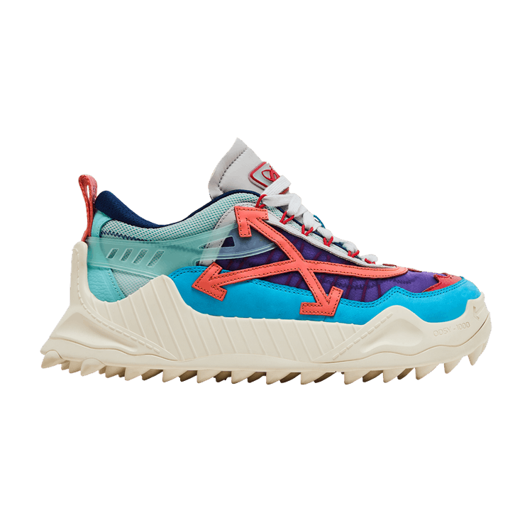 Off-White ODSY-1000 'Blue Multi-Color' — Off White/Coral Red