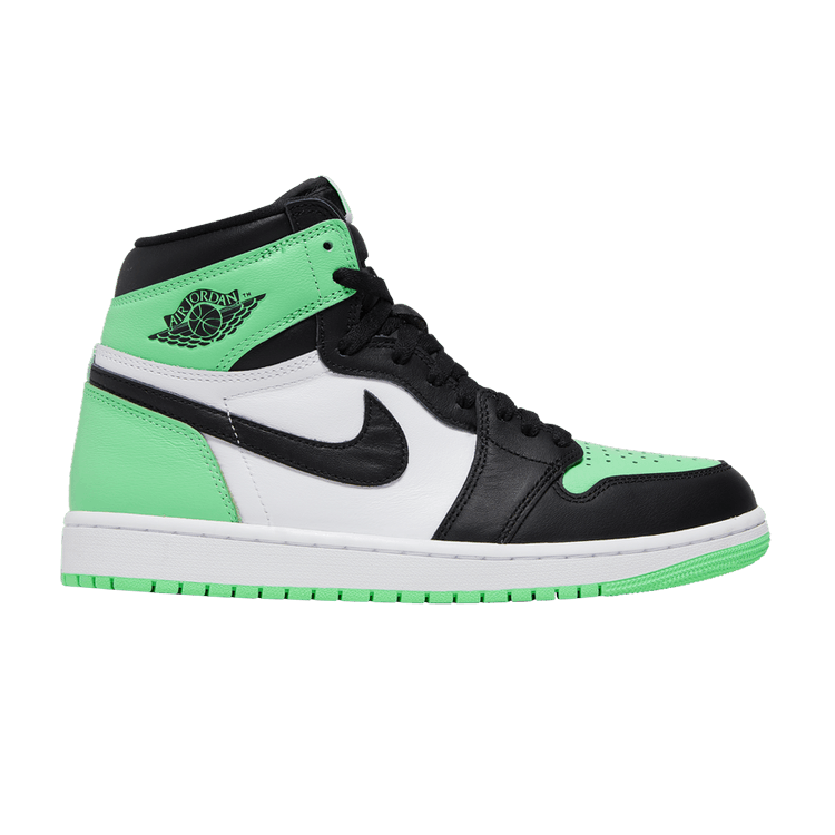 Air Jordan 1 Retro High OG 'Green Glow' — White/Black/Green Glow