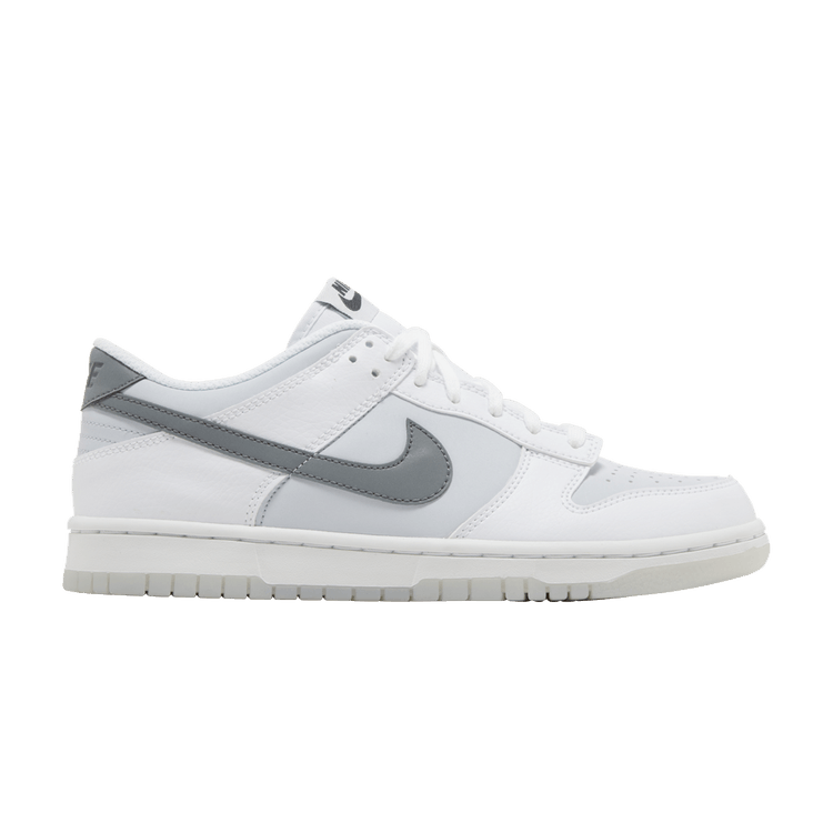 Nike Dunk Low GS 'Reflective Swoosh' — White/Football Grey/Pure Platinum/Smoke Grey