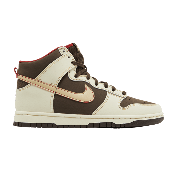 Nike Dunk High SE 'Baroque Brown' — Baroque Brown/Sesame/Coconut Milk/Mystic Red