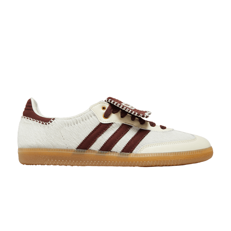 Wales Bonner x adidas Samba Pony 'Cream White' — Cream White/Mystery Brown/Cream White