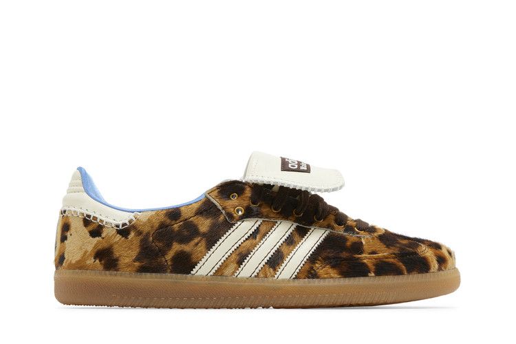 Wales Bonner x adidas Samba Pony 'Leopard' — Dark Brown/Cream White