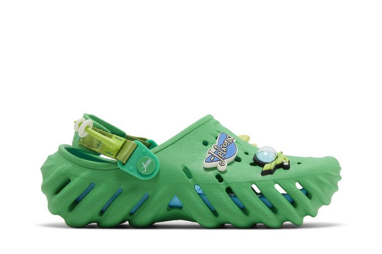 The Jetsons x Extra Butter x Crocs Echo Clog Kids 'Orbit City' — Grass Green