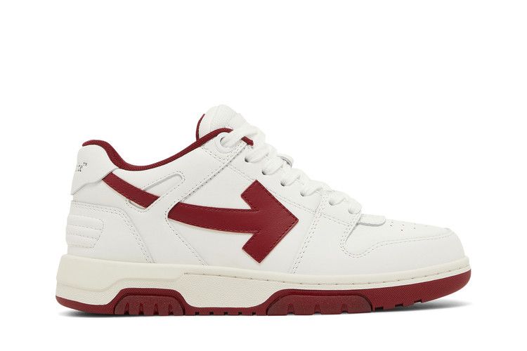Off-White Wmns Out of Office 'White Burgundy' — White/Burgundy