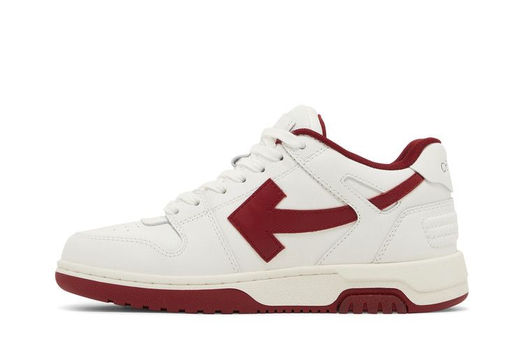 Off-White Wmns Out of Office 'White Burgundy' — White/Burgundy