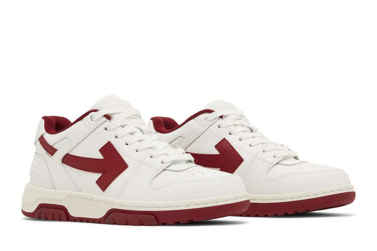 Off-White Wmns Out of Office 'White Burgundy' — White/Burgundy