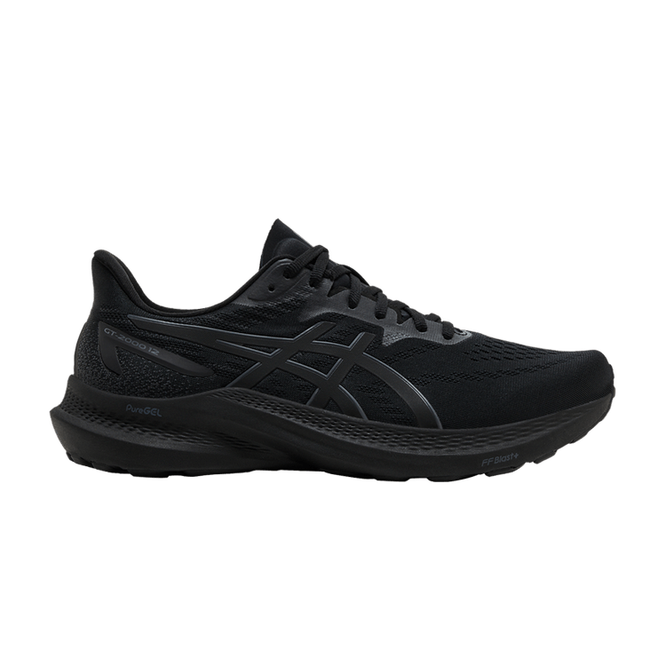 Asics GT 2000 12 Extra Wide 'Triple Black' — Black/Black