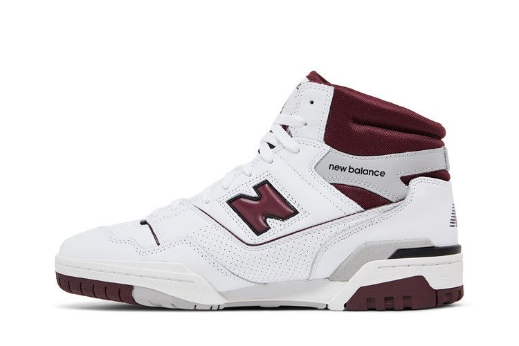 New Balance 650R 'White Burgundy' — White/Burgundy/Raincloud