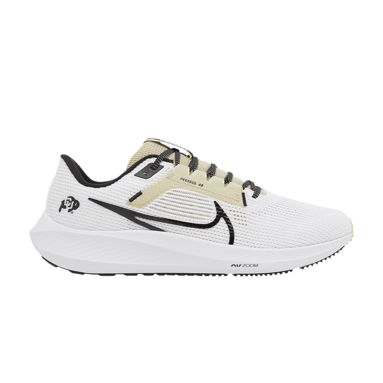 Nike Air Zoom Pegasus 40 'Colorado Buffaloes' — White/Team Gold/Black
