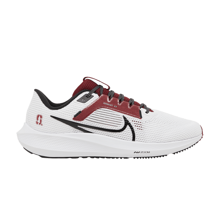 Nike Air Zoom Pegasus 40 'Stanford' — White/Team Crimson/Black