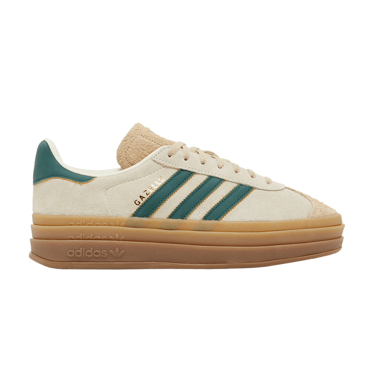 adidas Wmns Gazelle Bold 'Cream Collegiate Green' — Cream White/Collegiate Green/Magic Beige
