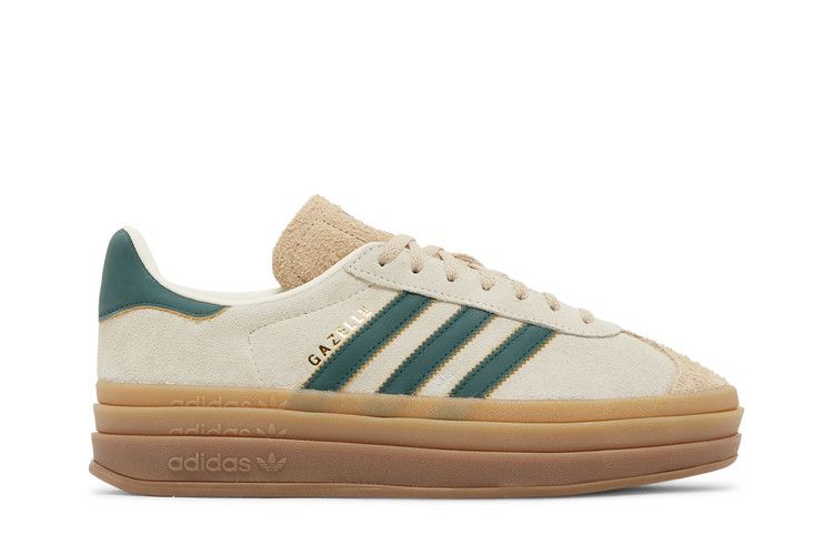 adidas Wmns Gazelle Bold 'Cream Collegiate Green' — Cream White/Collegiate Green/Magic Beige