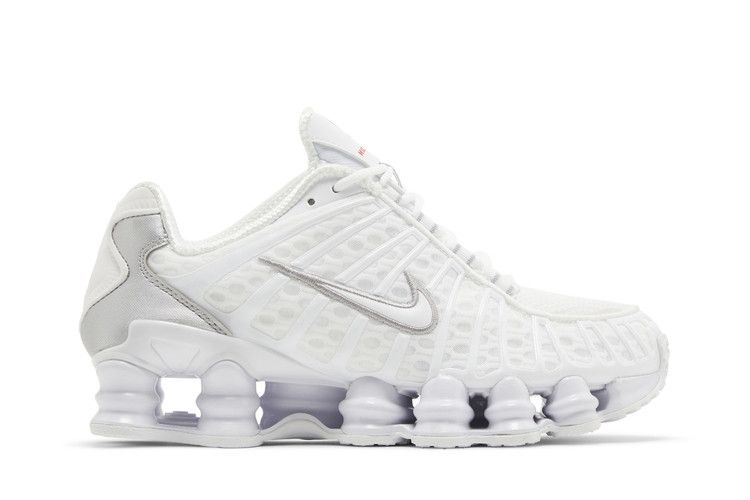 Nike Wmns Shox TL 'White Silver' — White/Metallic Silver/Max Orange (2)