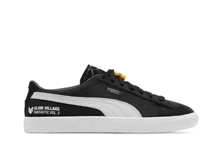 Puma Slum Village x Distinct Life x Suede 'Fantastic, Vol. 2' — Black/White/Shadow Grey/Golden Rod