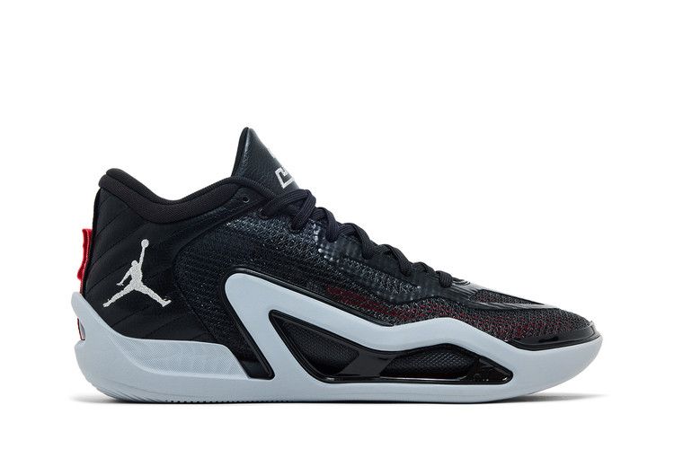 Air Jordan Tatum 1 PF 'Old School' — Black/Metallic Silver/Wolf Grey/Anthracite/Siren Red