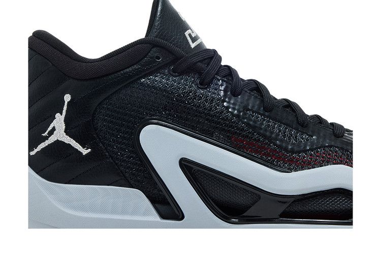 Air Jordan Tatum 1 PF 'Old School' — Black/Metallic Silver/Wolf Grey/Anthracite/Siren Red