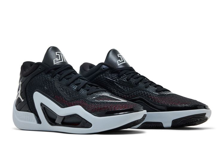 Air Jordan Tatum 1 PF 'Old School' — Black/Metallic Silver/Wolf Grey/Anthracite/Siren Red