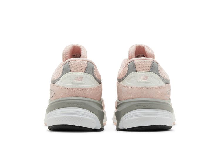 New Balance 990v6 Big Kid Wide 'Pink Haze' — Pink Haze/White