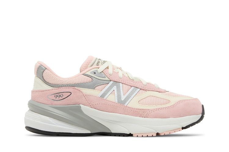 New Balance 990v6 Big Kid 'Pink Haze' — Pink Haze/White
