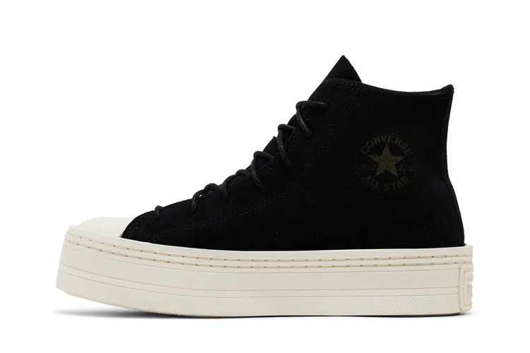 Converse Wmns Chuck Taylor All Star Modern Lift Platform High 'Black Egret' — Black/Black/Egret