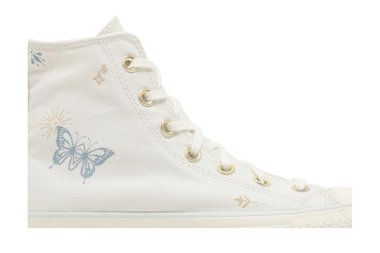 Converse Wmns Chuck Taylor All Star Lift Platform High 'Tiny Tattoos' — Vintage White/Cocoon Blue