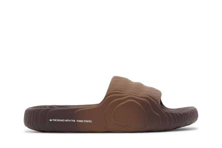 adidas Adilette 22 Slide 'Gradient Pack - Preloved Brown' — Preloved Brown/Shadow Brown/Core Black