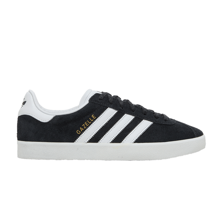 adidas Gazelle 85 'Black White' — Core Black/Cloud White/Gold Metallic