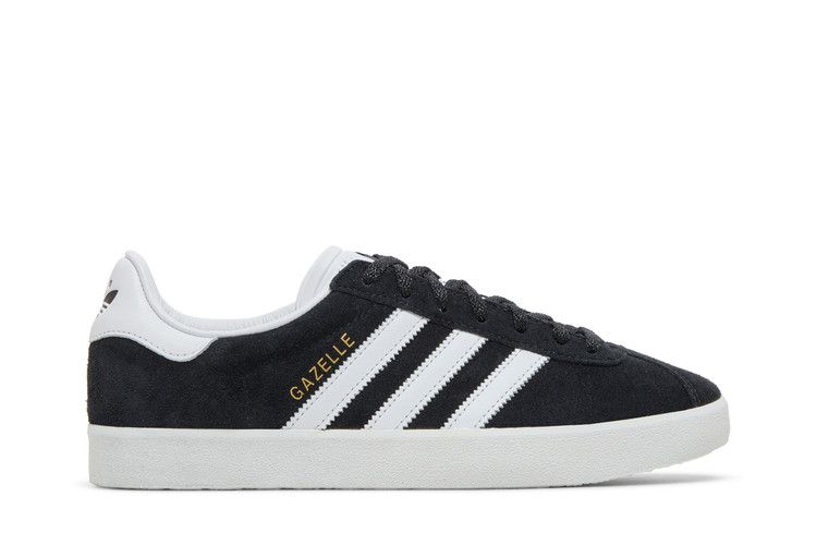 adidas Gazelle 85 'Black White' — Core Black/Cloud White/Gold Metallic