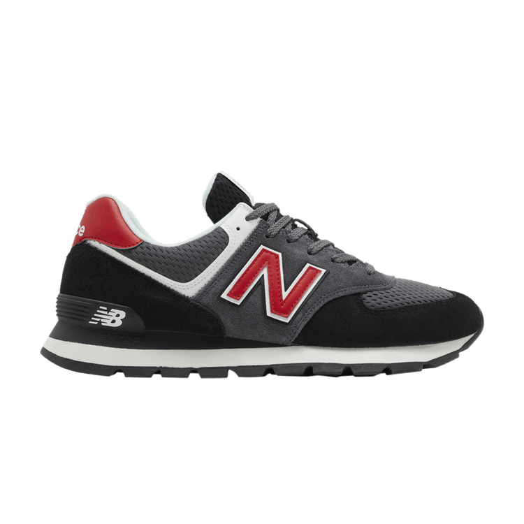 New Balance 574 Rugged 'Black Red' — Black/Red