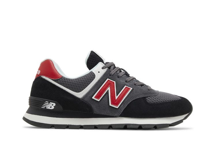 New Balance 574 Rugged 'Black Red' — Black/Red
