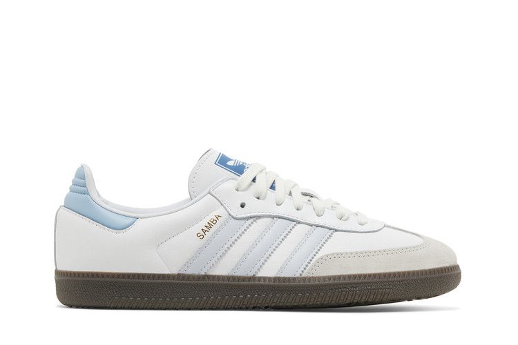 adidas Samba OG 'White Halo Blue' — Core White/Halo Blue/Gum 5
