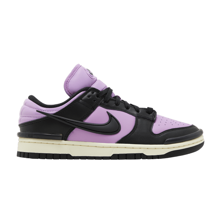 Nike Wmns Dunk Low Twist 'Black Rush Fuchsia' — Rush Fuchsia/Black/Coconut Milk