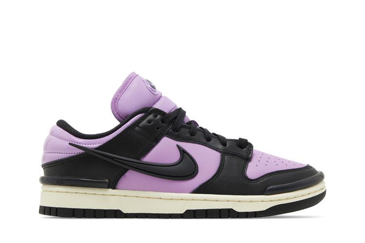 Nike Wmns Dunk Low Twist 'Black Rush Fuchsia' — Rush Fuchsia/Black/Coconut Milk (2)