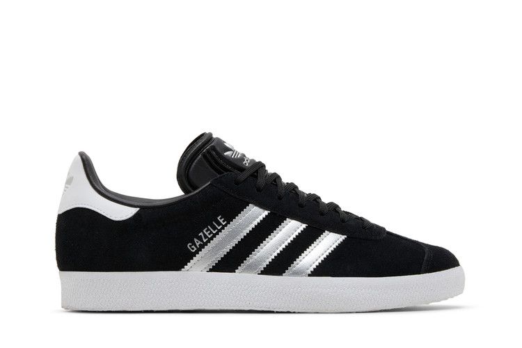 adidas Wmns Gazelle 'Black Silver Metallic' — Core Black/Silver Metallic/Cloud White