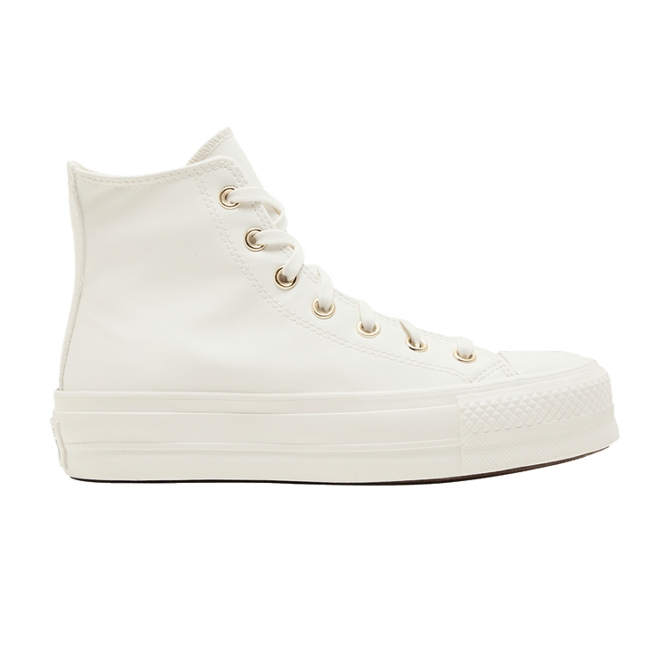 Converse Wmns Chuck Taylor All Star Lift Platform High 'Mono White' — Vintage White/Egret/Gold