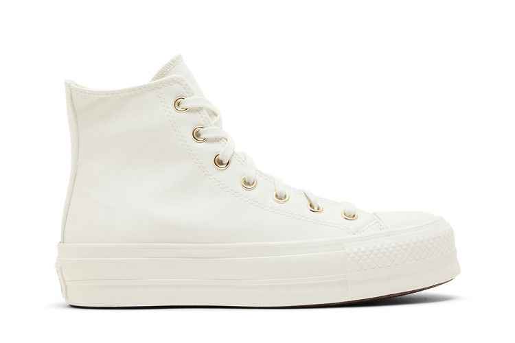 Converse Wmns Chuck Taylor All Star Lift Platform High 'Mono White' — Vintage White/Egret/Gold