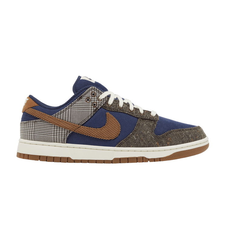 Nike Dunk Low 'Tweed Corduroy' — Midnight Navy/Ale Brown/Pale Ivory