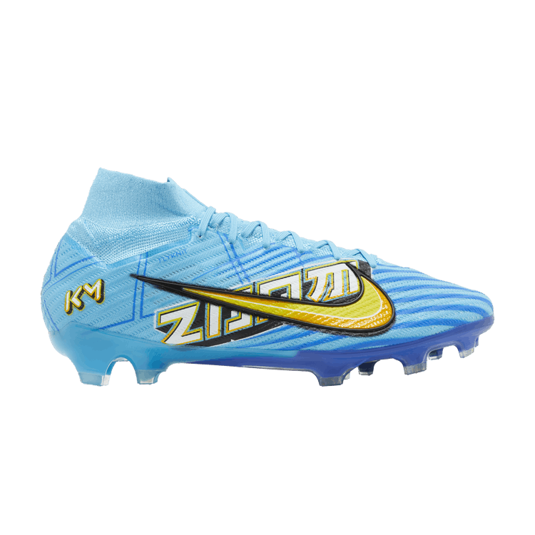 Kylian Mbappé x Nike Zoom Mercurial Superfly 9 Elite FG 'Motivation Pack' — Baltic Blue/White