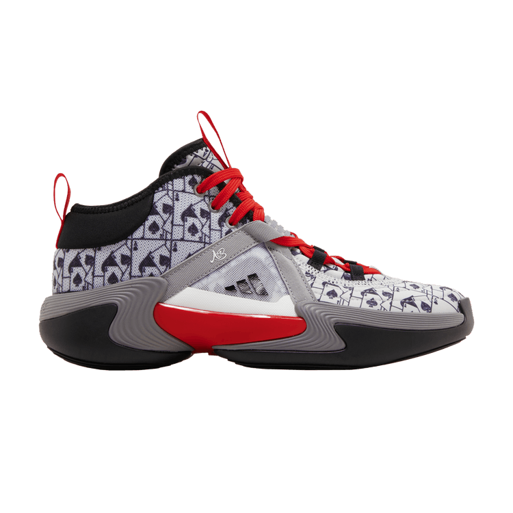 Candace Parker x adidas Wmns Exhibit Select Mid 'Queen of Cards' — Silver Metallic/Better Scarlet/Core Black
