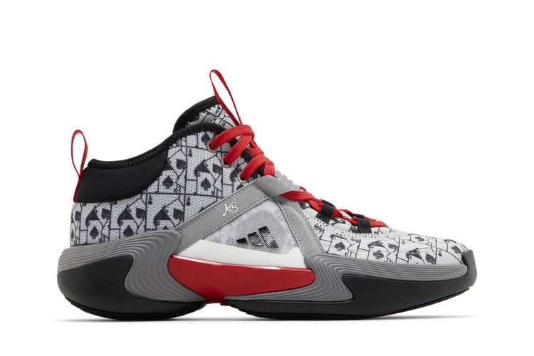 Candace Parker x adidas Wmns Exhibit Select Mid 'Queen of Cards' — Silver Metallic/Better Scarlet/Core Black