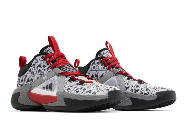 Candace Parker x adidas Wmns Exhibit Select Mid 'Queen of Cards' — Silver Metallic/Better Scarlet/Core Black
