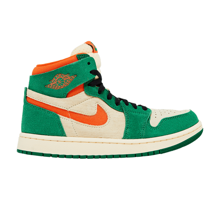 Wmns Air Jordan 1 High Zoom Comfort 2 'Pine Green' — Pine Green/Muslin/Black/Orange Blaze