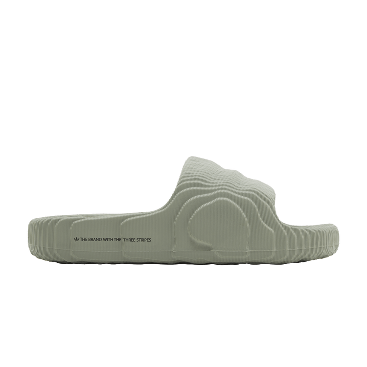adidas Wmns Adilette 22 Slides 'Silver Green' — Silver Green/Silver Green/Core Black