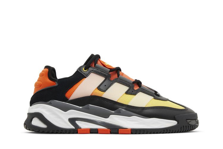 Adidas Niteball 'Black Impact Orange Gradient' — Core Black/Cloud White/Semi Impact Orange