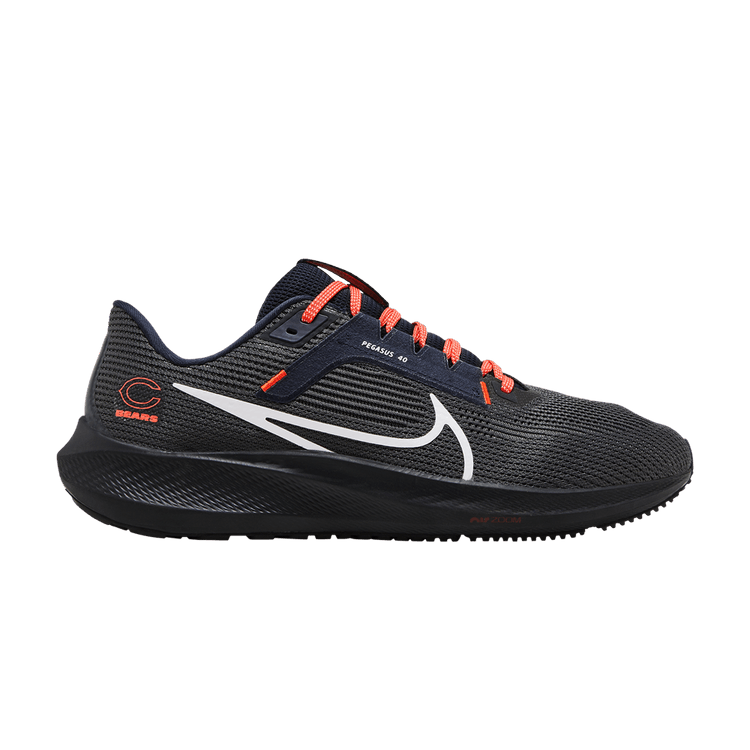 NFL x Nike Air Zoom Pegasus 40 'Chicago Bears' — Anthracite/Marine/Team Orange/White