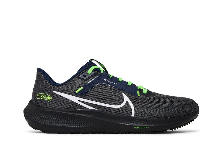 NFL x Nike Air Zoom Pegasus 40 'Seattle Seahawks' — Anthracite/College Navy/Action Green/White (2)