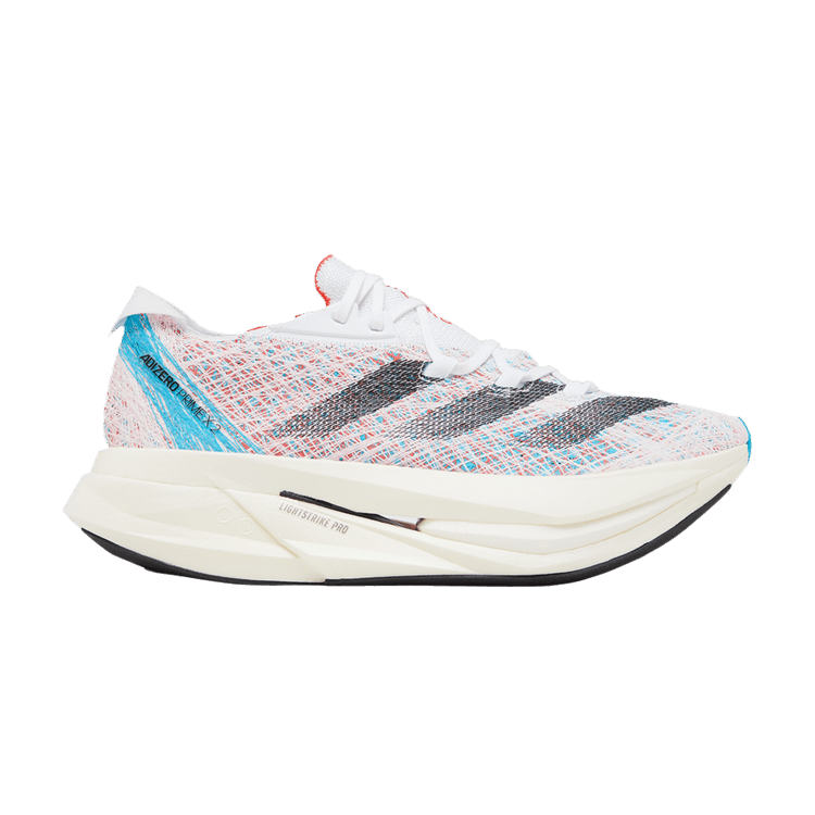 adidas Adizero Prime X 2.0 Strung 'White Lucid Cyan' — Cloud White/Core Black/Lucid Cyan
