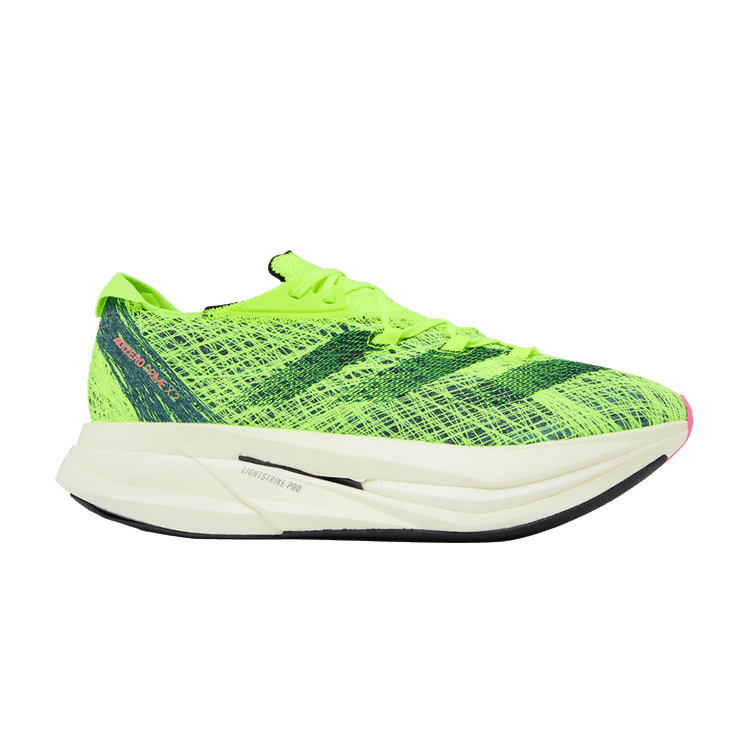 adidas Men's Adizero Prime X 2.0 Strung 'Lucid Lemon' — Lucid Lemon/Core Black/Arctic Night