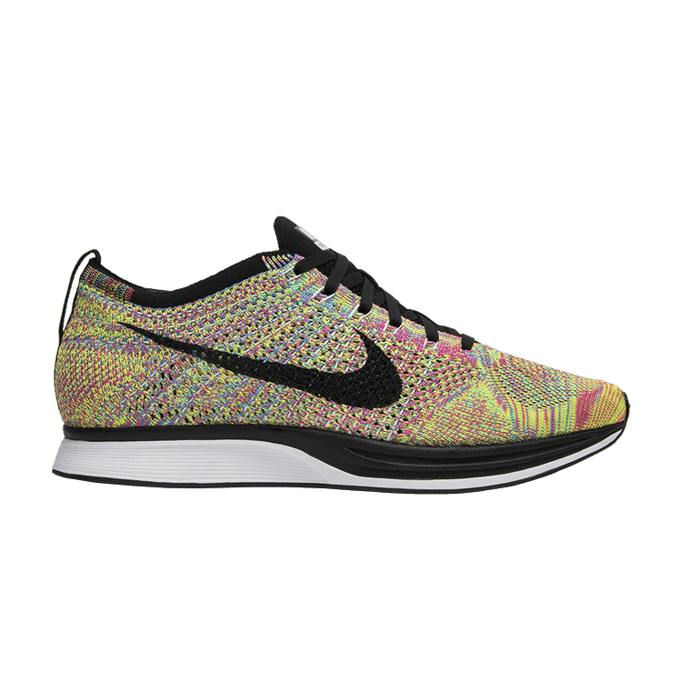 Nike Flyknit Racer 'Multicolor' 2013 — Dark Grey/Black-Bl Glow-Pnk Fl